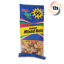 12x Bags Stone Creek High Quality Salted Mixed Nuts | 3oz | Fast Shipping - £18.41 GBP