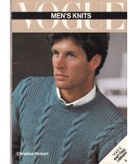 Vtg Vogue Mens Knits 25 Designs Tennis Sailing Ski Cricket Sweaters Patt... - £10.94 GBP