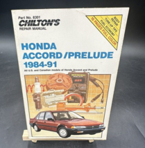 1984-1991 Honda Accord Prelude Chilton&#39;s Repair Manual #8301 Book - $9.90