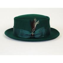 Bruno Capelo Dress Hat Australian Wool Crushable Pork Pie Jazz PP109 Emerald image 4
