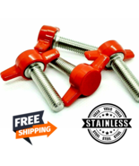 3/8&quot; Thumb Screw T Bolts Red Tee Wing Plastic Clamping Knob Stainless Steel - $18.72 CAD+