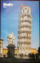 Original Poster Italy Pisa Leaning Tower Fount Cherubs - $40.57
