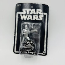 Star Wars Action Figure Silver Anniversary Clone Trooper 2003 In Box Collectible - £30.75 GBP