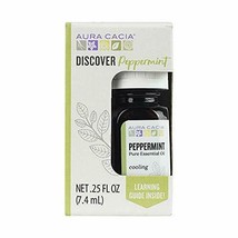 Aura Cacia Discover 100% Pure Peppermint Essential Oil | GC/MS Tested for Pur... - $10.38