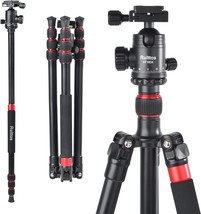 Camera Tripod, Dslr Travel Tripod Monopod 64-Inch Tall, Ruittos, And Pan... - $84.94