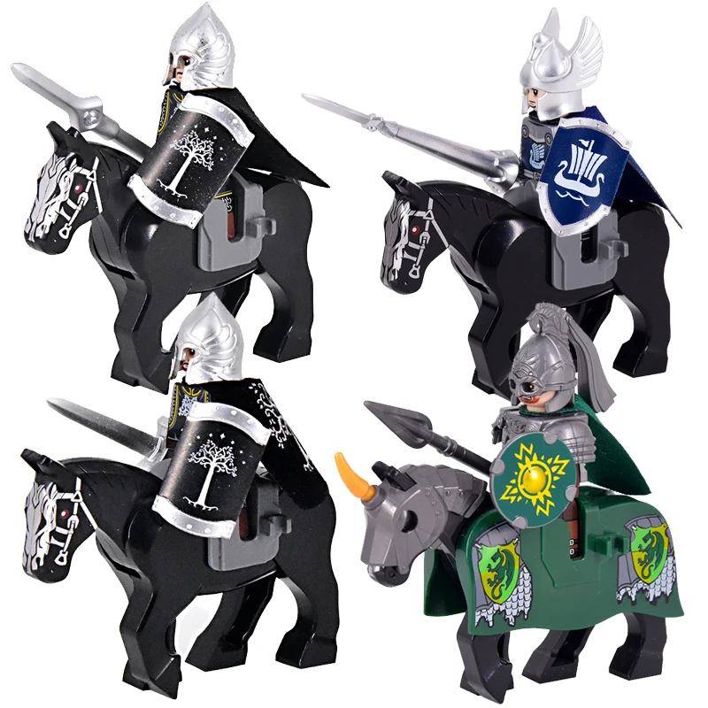 Play 1PCS Medieval Knights mini Action Figures Building Blocks The Guard Soldier - £23.32 GBP