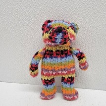 Jellycat Multicolor Knit Sweater Mini Plush Bear - Rare!  - £31.47 GBP