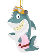NO PACKAGING Cute Beach Shark Coastal Christmas Ornaments Sharks Ornamen... - $10.00