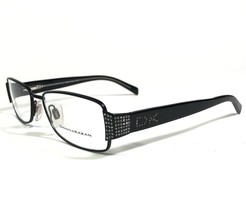 Donna Karan DK3552-B 1004 Eyeglasses Frames Black Rectangular Crystals 5... - $55.92