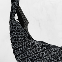 The Sak Classic Crochet Black Bag Crossbody Purse Shoulder Handbag image 6