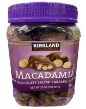 Kirkland Signature Macadamia Milk Chocolate Salted Caramel Clusters 32oz - £22.65 GBP