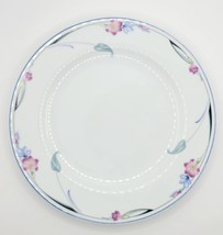 Vintage Savoir Vivre Fleur Y0226 Salad Plate White With Blue &amp; Pink Floral - £7.19 GBP