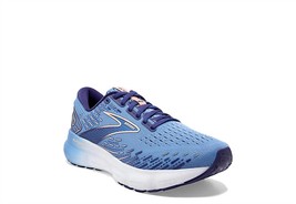 Brooks women&#39;s glycerin 20 running shoe in Blissful Blue/Peach/White - size 9 - $134.64