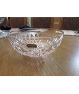 Gorham Althea Crystal 3 Legged Serving Bowl West Germany 7.5&quot; Hard to Find - $39.29 CAD