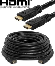 25Ft 25Feet Hdmi Cable 1.4 For Bluray 3D Dvd Ps4 Hdtv Xbox Lcd Led Hdtv ... - £14.36 GBP