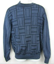 Roberto Villini Men&#39;s Crew Neck Sweater Size Medium Blue Long Sleeve - £17.99 GBP