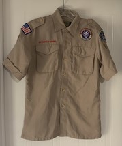 Official Boy Scout Uniform Shirt Youth L Vented Microfiber Soft Quick Dry - $905.00 MXN
