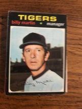Billy Martin 1971 Topps Update Baseball Card (1076) - £2.34 GBP