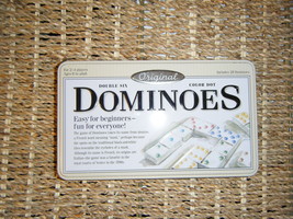 DOUBLE SIX 28 DOMINOES PREOWNED WITH CARE...EXCELLENT CONDITION - £7.18 GBP