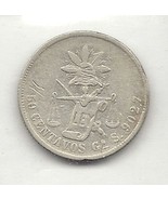 OLD GoS 1878 50 CENTAVOS SILVER GUANAJUATO COIN MEXICAN LIBERTAD SECOND ... - £137.84 GBP