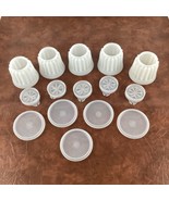 Tupperware Jell-ette Cups Jell-O Dessert Molds Cups Lid Vintage Food Sto... - $23.71