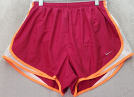 Nike Activewear Shorts Womens Large Berry White Lined Dri Fit Elastic Waist Logo - £9.56 GBP
