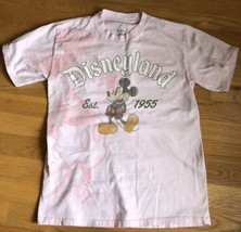 Disneyland Resort EST 1955  Pink Mickey Mouse T Shirt Top Sz Small - £10.62 GBP