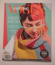 Vogue Knitting Magazine Fall 2021 Mixed Media Sartorial Style Cover Cowl SC - £11.25 GBP
