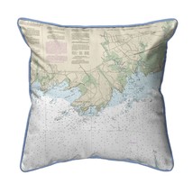 Betsy Drake Guilford Point, CT Nautical Map Extra Large Zippered Indoor ... - £63.22 GBP