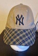 MLB Official Merchandise NY Yankees Cap - Beige Plaid - $20.88