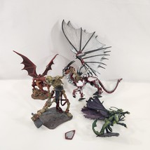 Pathfinder Reaper Miniatures Colossal Skeleton Jabberwock Red Dragon Painted Lot - $96.74