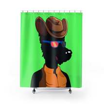 Cow girl Wolf Cyborg Wolve Shower Curtains - $60.02