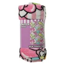 NWT Sanrio Hello Kitty And Friends Popcorn Printed Plush Throw Blanket 40&quot; x 50&quot; - £15.96 GBP