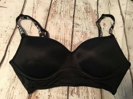 Victoria’s Secret PINK caged strappy black logo straps bra bralette S Sm... - £21.95 GBP