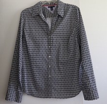 Tommy Hilfiger Women`s Button-Down Shirt XL Long Sleeve Cotton Signature... - £27.93 GBP
