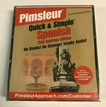 PIMSLEUR Quick &amp; Simple SPANISH 2nd Edition 4 Disc CD Set NEW Cracked Case - £9.39 GBP