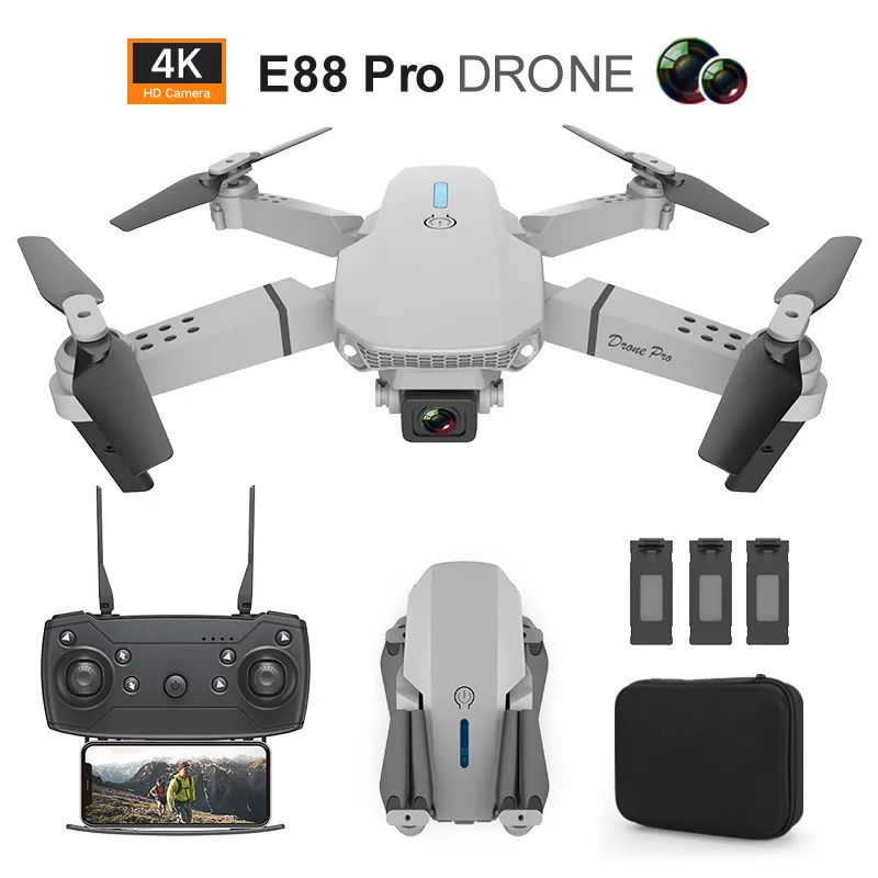 Zhenduo E88 Pro New Wifi Fpv Drone Wide Angle Hd Height Hold Rc Foldab - £24.46 GBP+