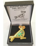 Westair - Roman Historical Jewellery - Roman Owl Enamel Brooch - £13.75 GBP