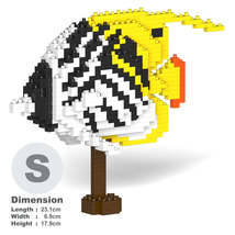 Threadfin Butterflyfish Sculptures (JEKCA Lego Brick) DIY Kit - £44.37 GBP