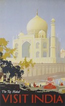 The Taj Mahal, visit India - Canadian Pacific - Framed Picture - 11&quot; x 14&quot; - £25.56 GBP