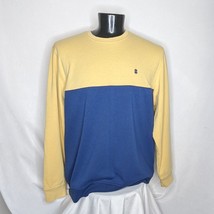 Men&#39;s Sweaters Izod Fleece Pullover Sweater for Men Blue Yellow XL - $14.25