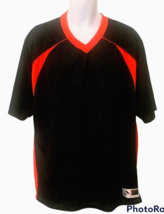 Augusta Sportswear Mens Victor Replica Jersey 2XL Short Sleeve Black Ora... - $9.80