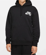 Nike SB Men&#39;s Size Medium Essential Icon Pullover Hoodie Color Black/White - £51.36 GBP