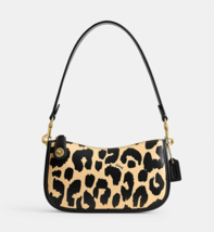 Coach Swinger 20 Leopard Print Leather Clutch Shoulder Bag ~NWT~ CM513 - £154.79 GBP
