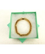 7&quot; Curb Chain Bracelet, Gold Tone, Fold Over Clasp, Fashion Jewelry #JWL... - $20.10 CAD