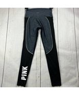 Pink Victoria&#39;s Secret Ultimate Small Leggings Sweat Pants Black Women - $26.35 CAD