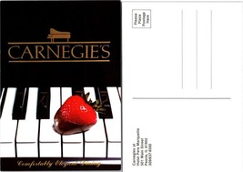 Illinois Peoria Hotel Pere Marquette Chocolate Strawbery Piano Keys VTG Postcard - £7.51 GBP