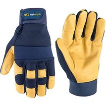 Wells Lamont HydraHyde Men's Water Resistant Work Gloves Blue/Yellow XL - $18.95