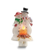 Snowmen Couple Flicker Plug-In Night Light - $35.54 CAD