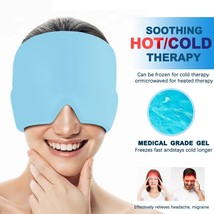 Migraine Relief Hat headache hat Gel Hot Cold Therapy Ice Cap For Relieve Pain  - £21.50 GBP+